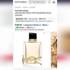 YSL Libre Eau de Parfum